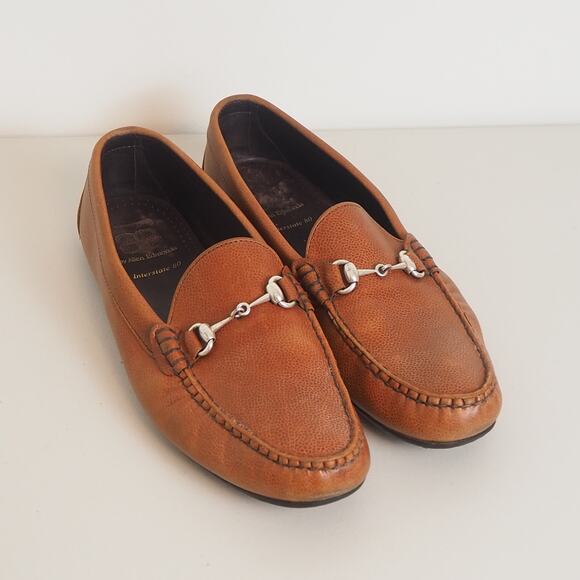 AE By Allen Edmonds Interstate 80 Men’s 12D Tan Loafers 21061 Casual Work Shoes - Picture 1 of 11